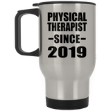 Physical Therapist Since 2019 - Silver Travel Mug