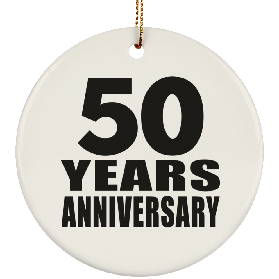 50th Anniversary 50 Years - Circle Ornament