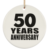 50th Anniversary 50 Years - Circle Ornament