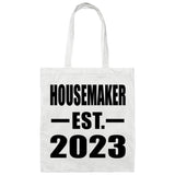 Housemaker Established EST. 2023 - Tote Bag White