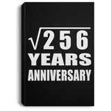16th Anniversary Square Root of 256 Years Anniversary - Canvas Portrait