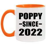 Poppy Since 2022 - 11oz Accent Mug Orange