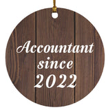 Accountant Since 2022 - Circle Ornament D