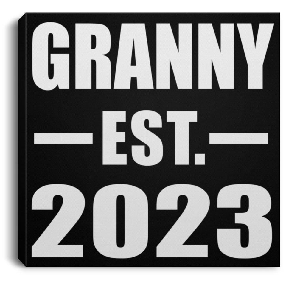 Granny Established EST. 2023 - Canvas Square
