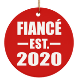 Fiance Established EST. 2020 - Circle Ornament