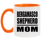 Bergamasco Shepherd Mom - 11oz Accent Mug Orange