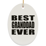 Best Granddad Ever - Oval Ornament