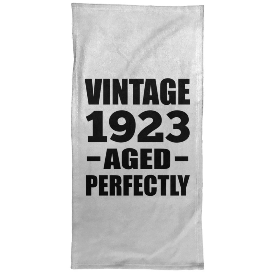 101st Birthday Vintage 1923 Aged Perfectly - Hand Towel