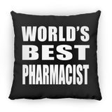 World's Best Pharmacist - Throw Pillow Black