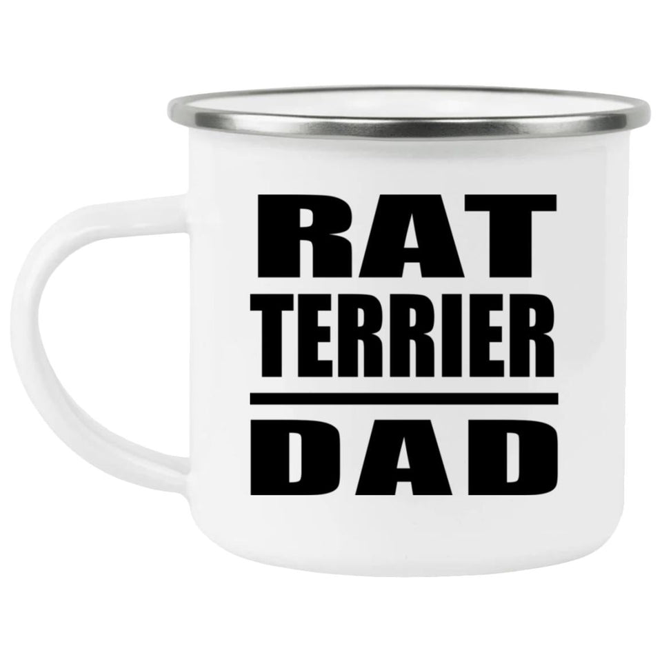 Rat Terrier Dad - 12oz Camping Mug
