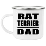 Rat Terrier Dad - 12oz Camping Mug