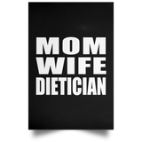 Mom Wife Dietician - Poster Portrait