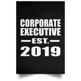 Corporate Executive Established EST. 2019 - Poster Portrait