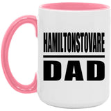 Hamiltonstovare Dad - 15oz Accent Mug Pink