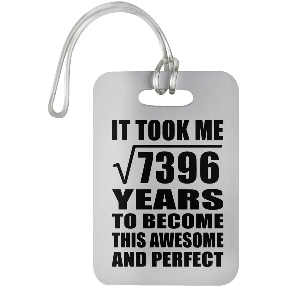 86th Birthday Took Square Root of 7396 Years To Awesome - Luggage Bag Tag