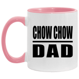 Chow Chow Dad - 11oz Accent Mug Pink
