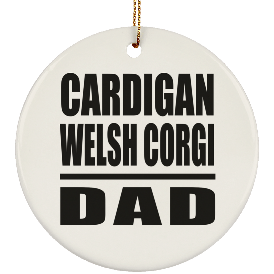 Cardigan Welsh Corgi Dad - Circle Ornament