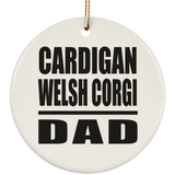 Cardigan Welsh Corgi Dad - Circle Ornament