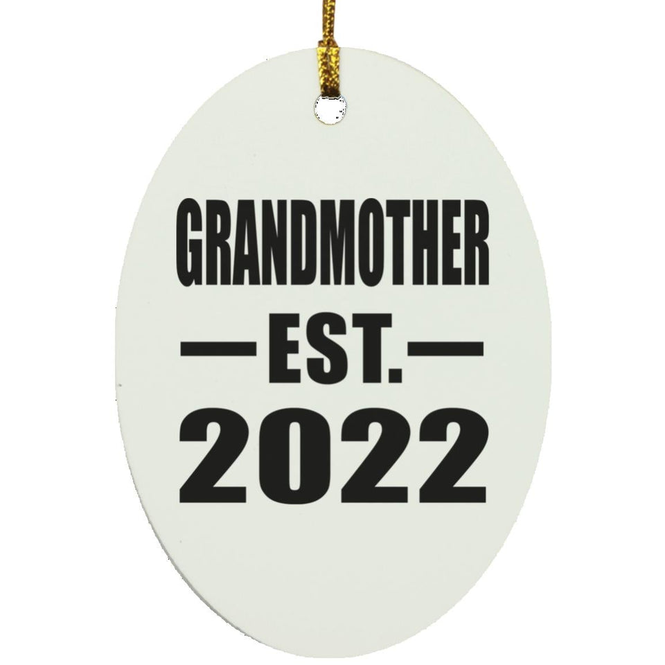 Grandmother Established EST. 2022 - Oval Ornament