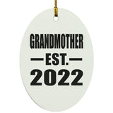 Grandmother Established EST. 2022 - Oval Ornament
