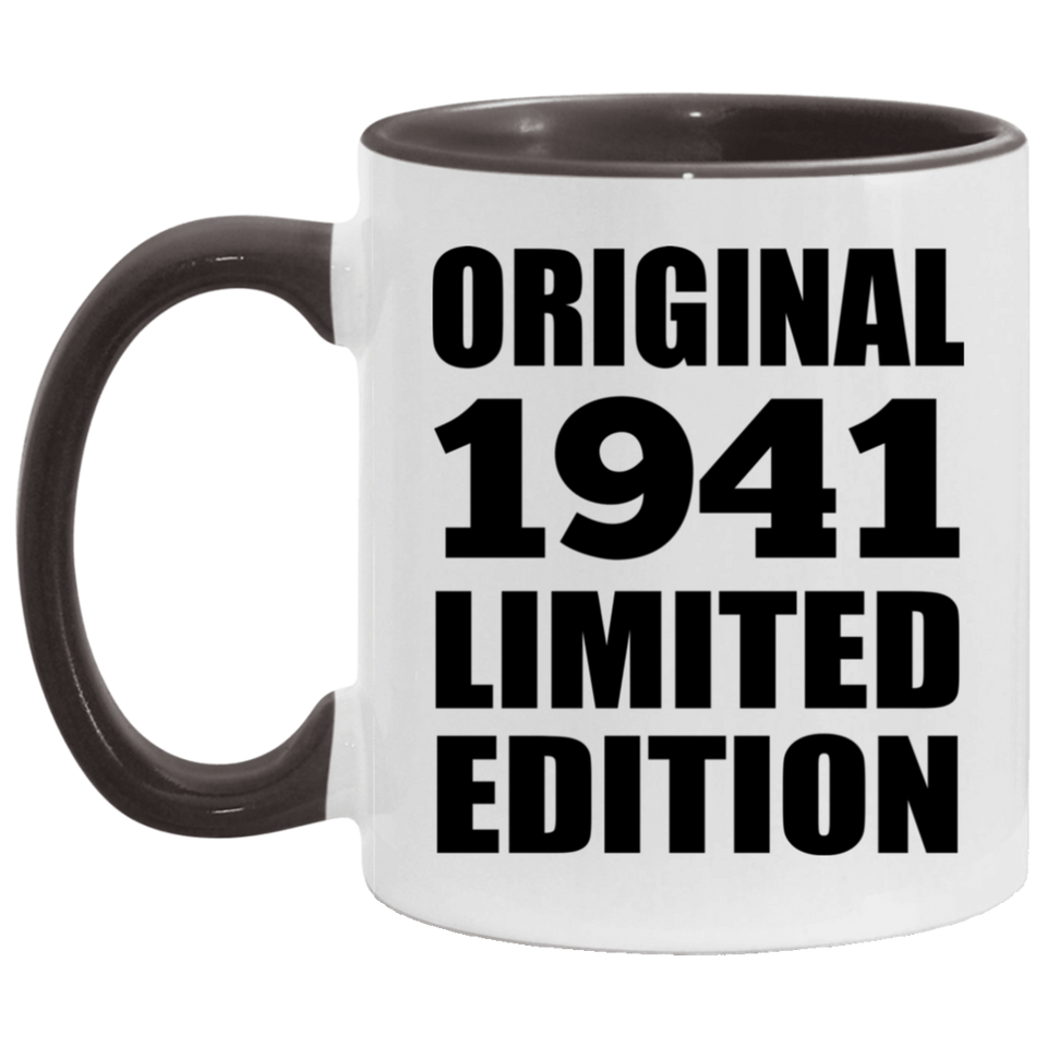 83rd Birthday Original 1941 Limited Edition - 11oz Accent Mug Black