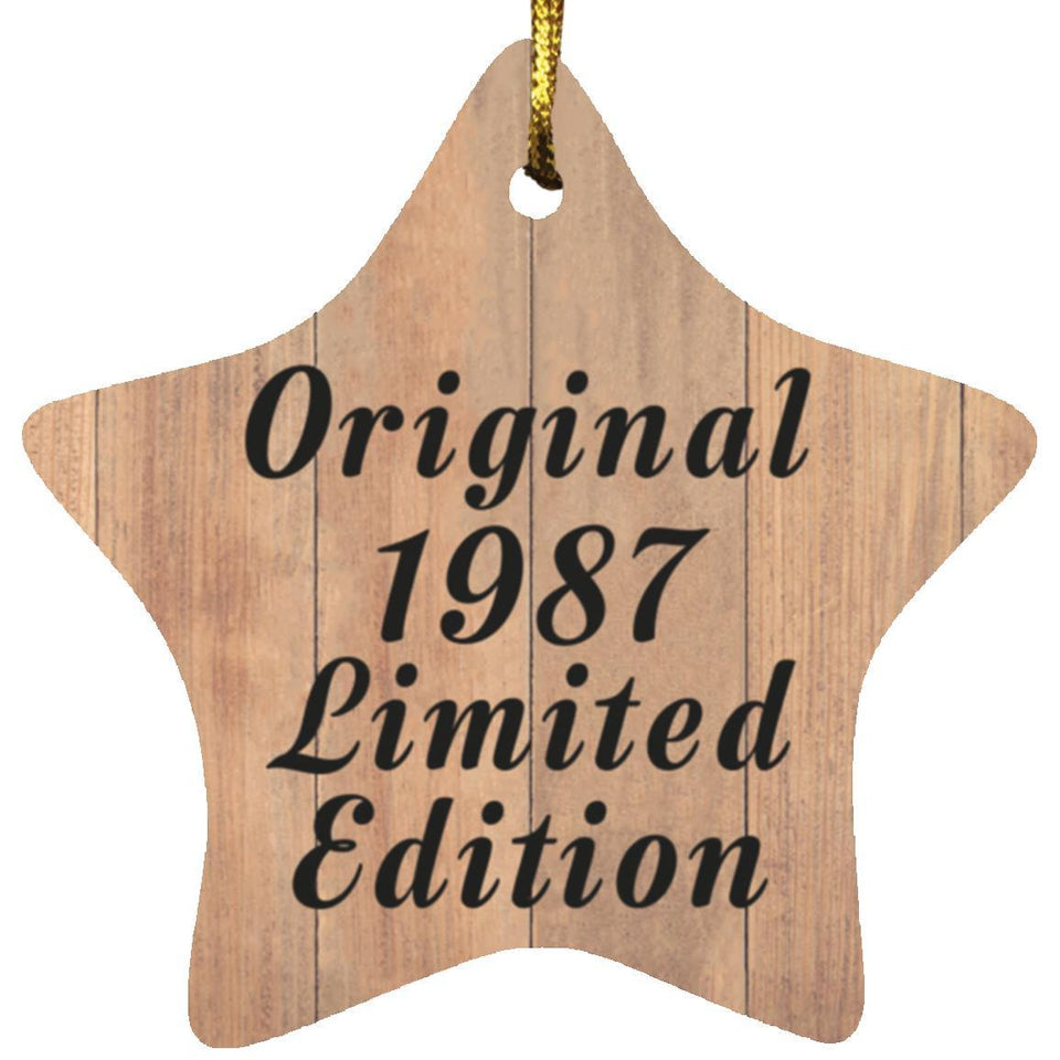 37th Birthday Original 1987 Limited Edition - Star Ornament C