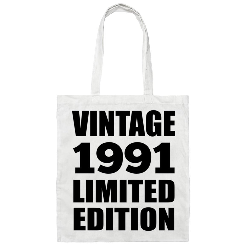 33rd Birthday Vintage 1991 Limited Edition - Tote Bag White