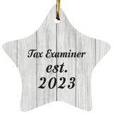 Tax Examiner Established Est. 2023 - Star Ornament F
