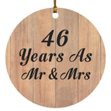 46 Years As Mr & Mrs - Circle Ornament C