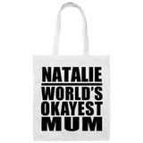 Natalie World's Okayest Mum - Tote Bag White
