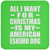 All I Want For Christmas Is My American Eskimo Dog - Coaster