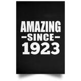 101st Birthday Amazing Since 1923 - Poster Portrait