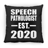 Speech Pathologist Established EST. 2020 - Throw Pillow Black