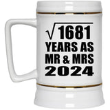 41st Anniversary Square Root of 1681 Years As Mr & Mrs 2024 - Beer Stein