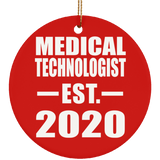 Medical Technologist Established EST. 2020 - Circle Ornament