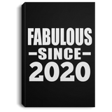 4th Birthday Fabulous Since 2020 - Canvas Portrait