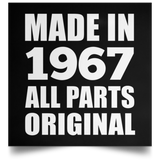 57th Birthday Made in 1967 All Parts Original - Poster Square
