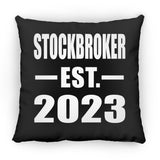 Stockbroker Established EST. 2023 - Throw Pillow Black