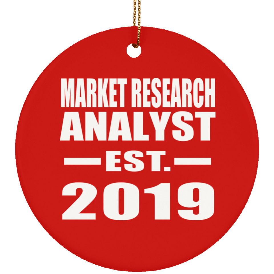Market Research Analyst Established EST. 2019 - Circle Ornament
