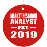 Market Research Analyst Established EST. 2019 - Circle Ornament