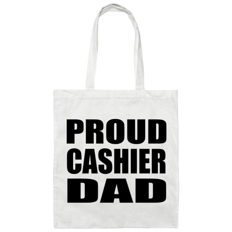Proud Cashier Dad - Tote Bag White