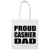 Proud Cashier Dad - Tote Bag White