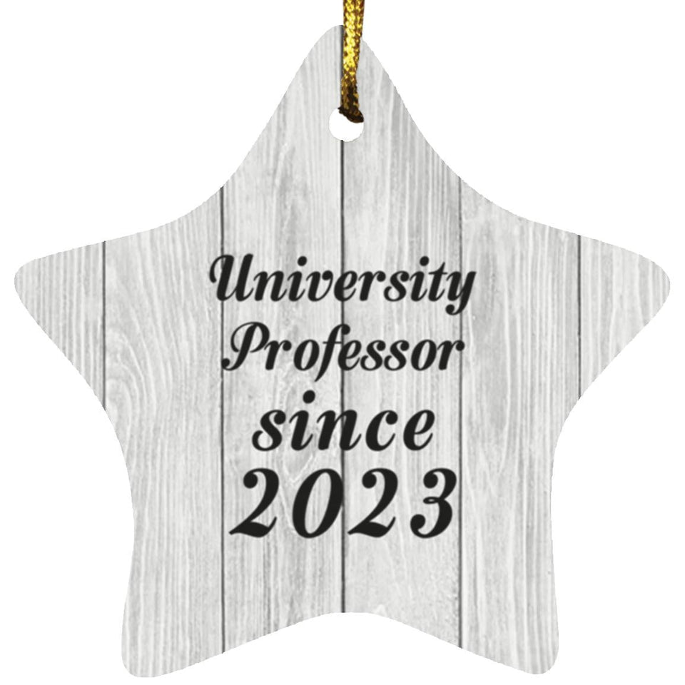 University Professor Since 2023 - Star Ornament F