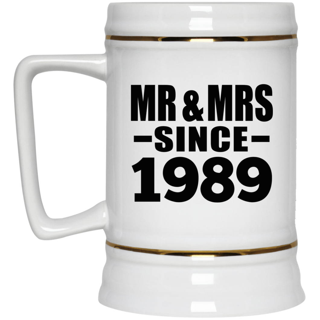 35th Anniversary Mr & Mrs Since 1989 - Beer Stein