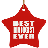 Best Biologist Ever - Star Ornament