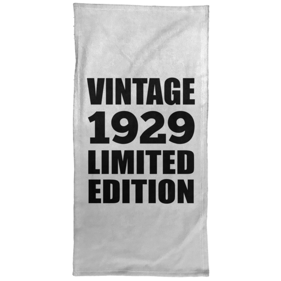 95th Birthday Vintage 1929 Limited Edition - Hand Towel