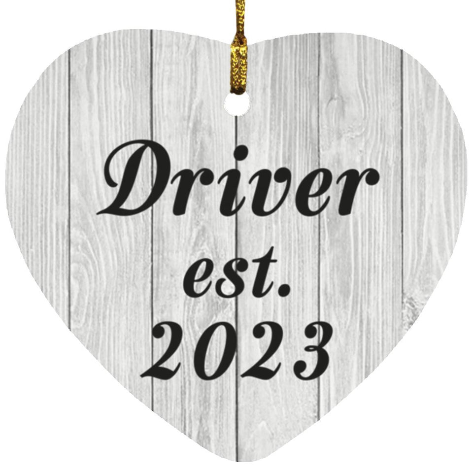 Driver Established Est. 2023 - Heart Ornament F