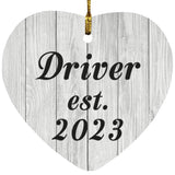 Driver Established Est. 2023 - Heart Ornament F