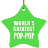 World's Greatest Pop-Pop - Star Ornament