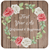 First Year As Girlfriend & Boyfriend - Drink Coaster B